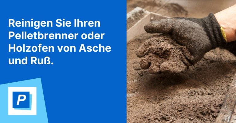 Bild på aska från pelletsbrännare