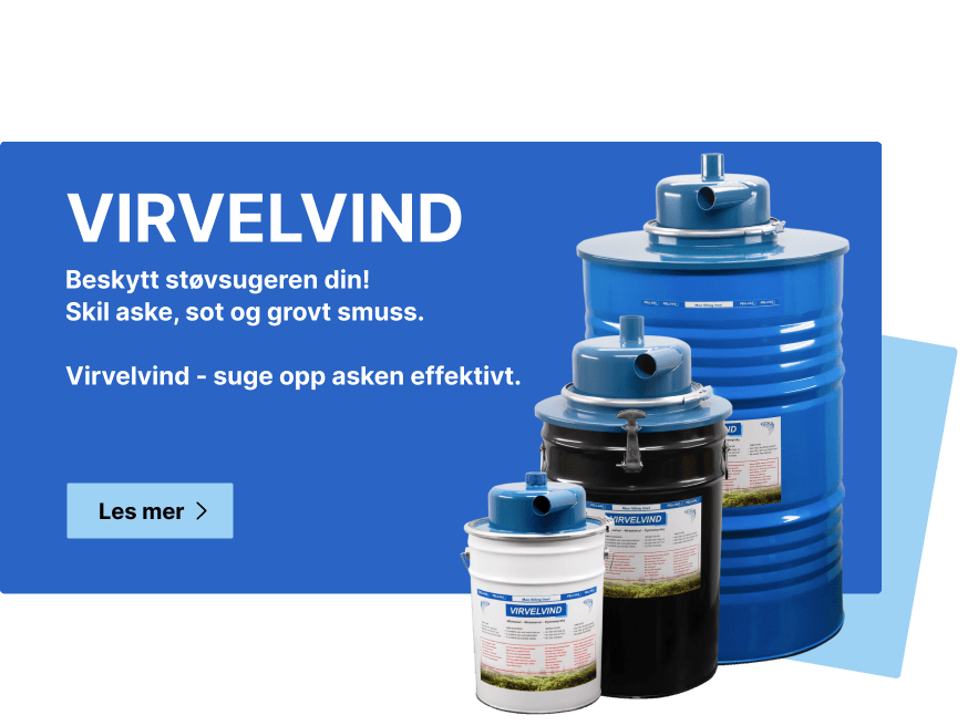 Askesuger Virvelvind i tre forskjellige størrelser.